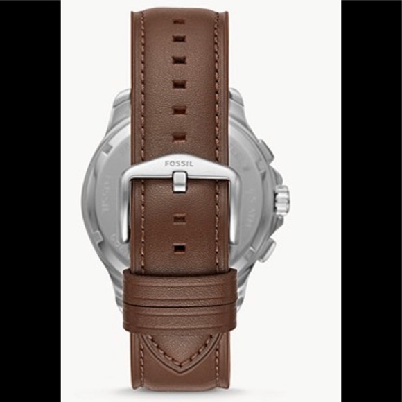 Fossil-Monty Chronograph Brown Leather Watch - Picture 2 of 3